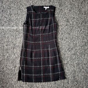 BCBGeneration Black and Red Checkered Mini Dress